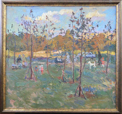 Горелова Татьяна Васильевна. Вечер в новом районе. Из серии «Юго-запад Москвы. Стройка»